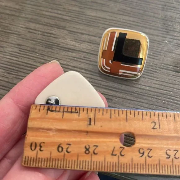 Vintage Avon 1987 “Porcelain Expressions” Diamond Shaped with Brown & Black - Picture 15 of 16